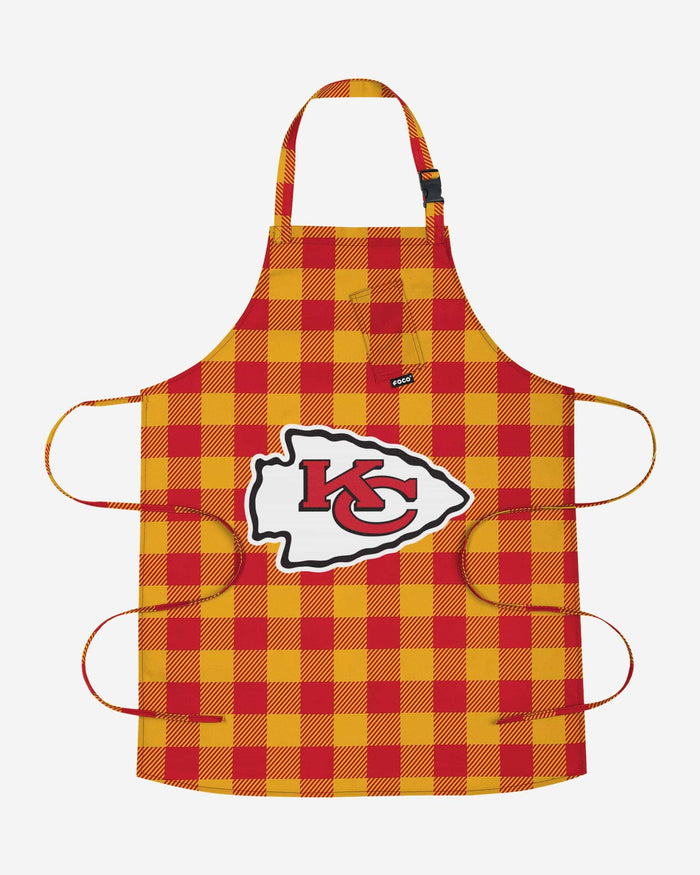 Kansas City Chiefs Plaid Apron FOCO - FOCO.com