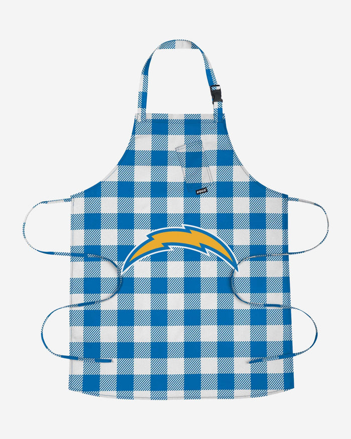 Los Angeles Chargers Plaid Apron FOCO - FOCO.com