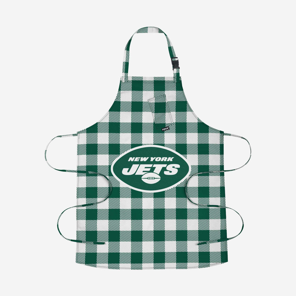 New York Jets Plaid Apron FOCO - FOCO.com