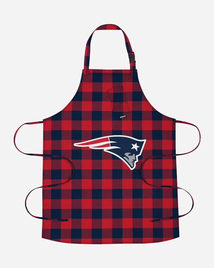 New England Patriots Plaid Apron FOCO - FOCO.com