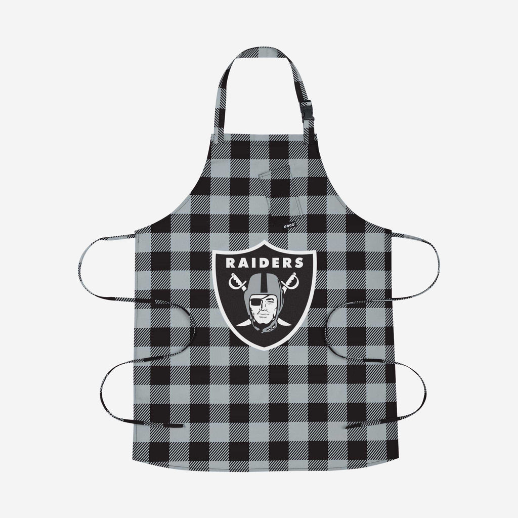 Las Vegas Raiders Plaid Apron FOCO - FOCO.com