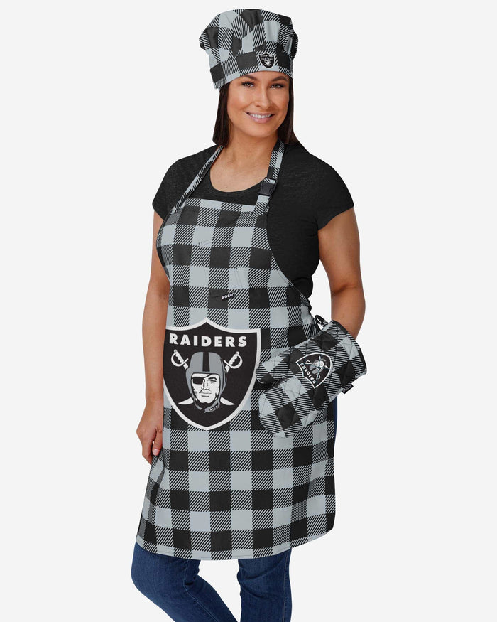 Las Vegas Raiders Plaid Apron FOCO - FOCO.com