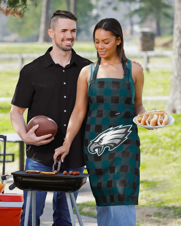 Philadelphia Eagles Plaid Apron FOCO - FOCO.com