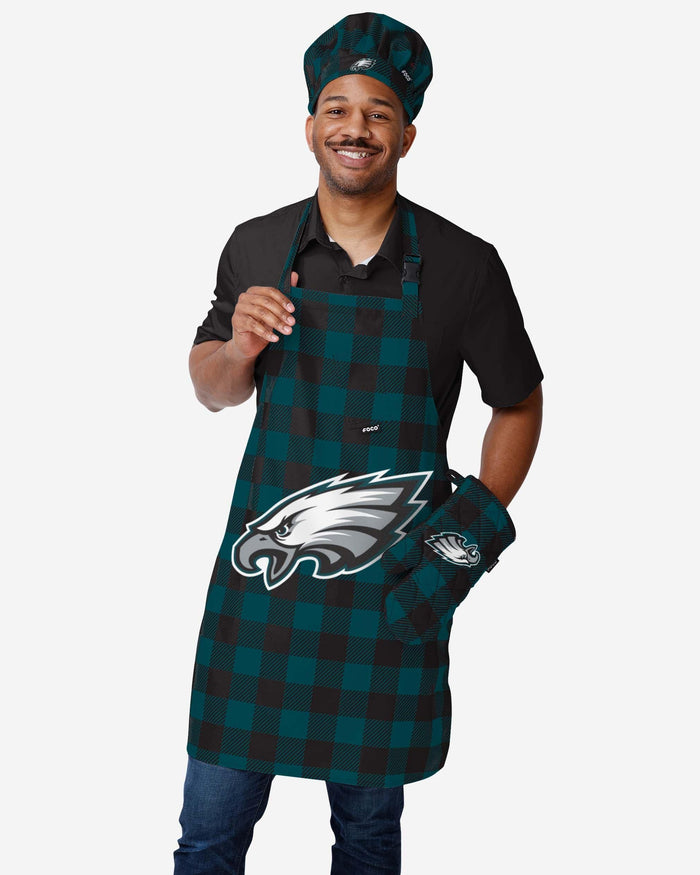 Philadelphia Eagles Plaid Apron FOCO - FOCO.com