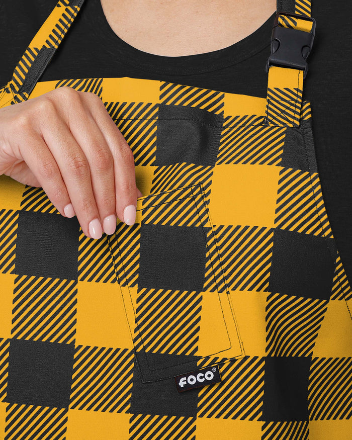 Pittsburgh Steelers Plaid Apron FOCO - FOCO.com