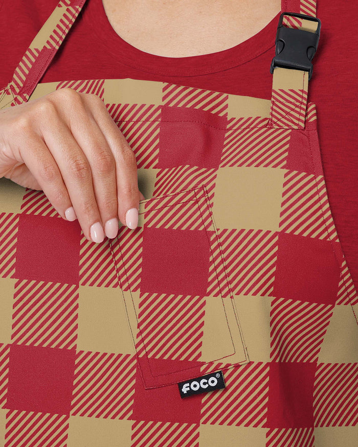 San Francisco 49ers Plaid Apron FOCO - FOCO.com