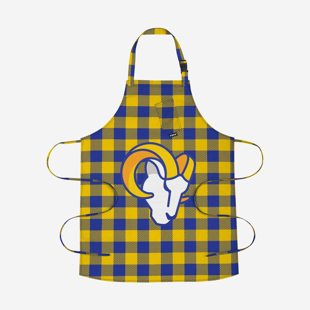 Los Angeles Rams Plaid Apron FOCO - FOCO.com