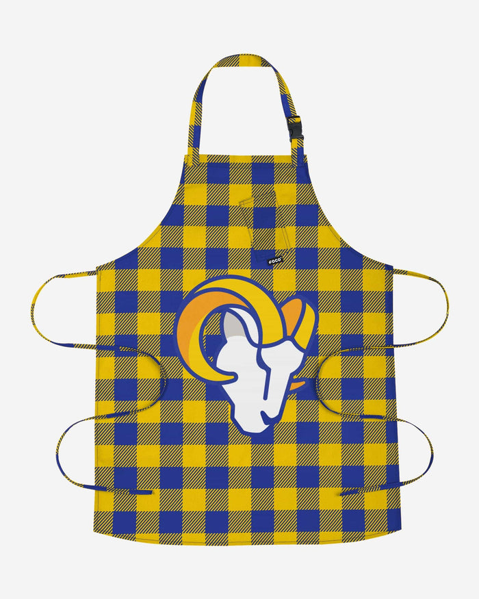 Los Angeles Rams Plaid Apron FOCO - FOCO.com