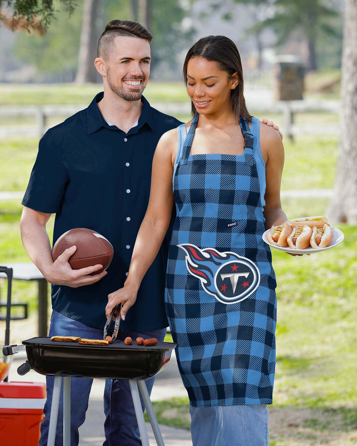 Tennessee Titans Plaid Apron FOCO - FOCO.com