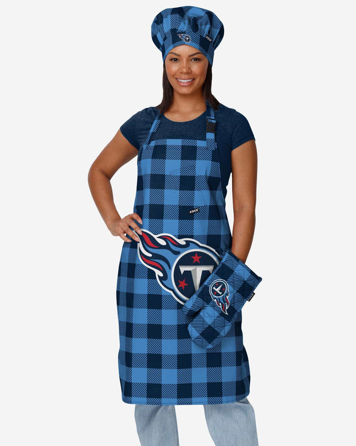 Tennessee Titans Plaid Apron FOCO - FOCO.com