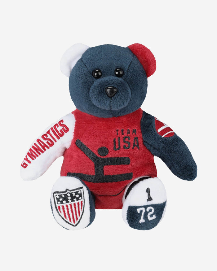 Team USA Gymnastics Team Beans Embroidered Bear FOCO - FOCO.com