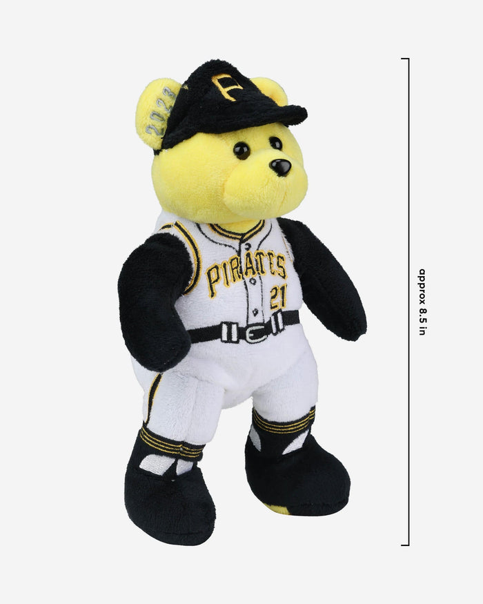 Pittsburgh Pirates 2023 Roberto Clemente Day Team Beans Commemorative Embroidered Bear FOCO - FOCO.com