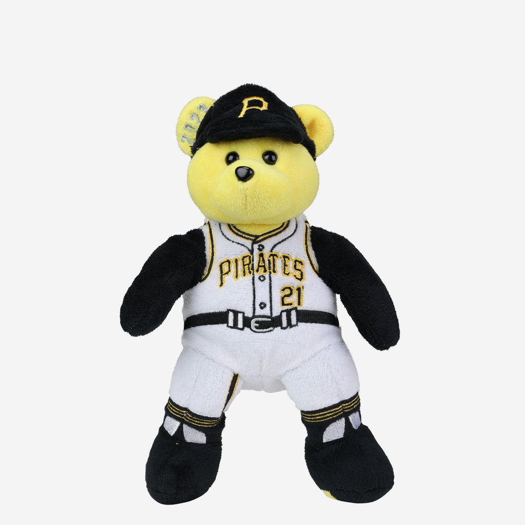 Pittsburgh Pirates 2023 Roberto Clemente Day Team Beans Commemorative Embroidered Bear FOCO - FOCO.com