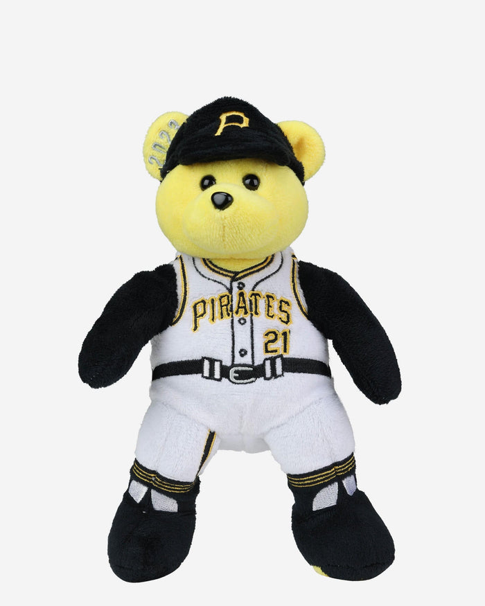 Pittsburgh Pirates 2023 Roberto Clemente Day Team Beans Commemorative Embroidered Bear FOCO - FOCO.com