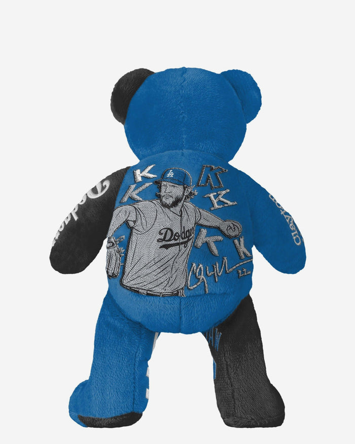 Clayton Kershaw Los Angeles Dodgers 3,000 Career Strikeouts Milestone Team Beans Embroidered Player Bear FOCO - FOCO.com