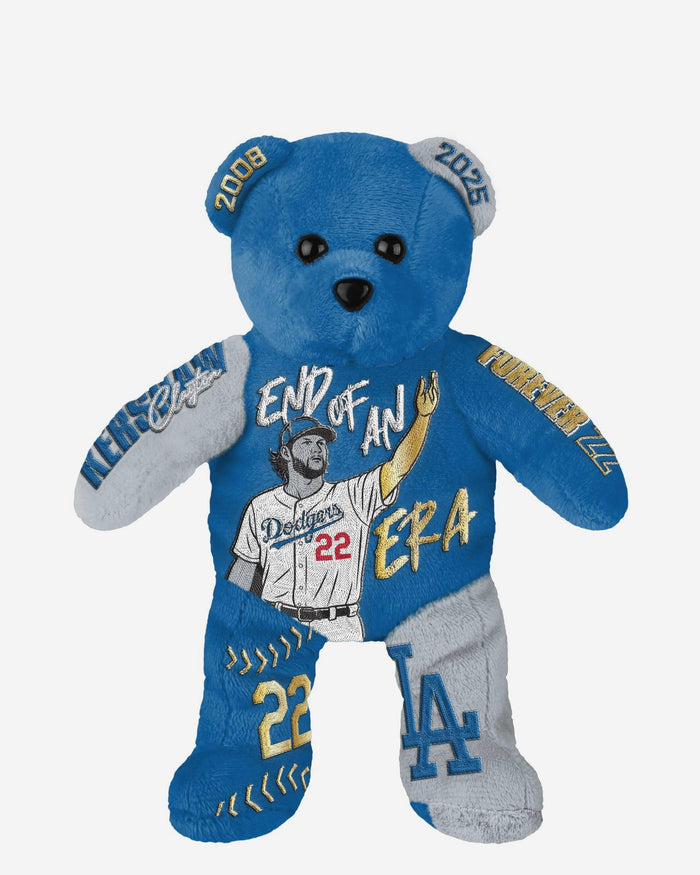 Clayton Kershaw Los Angeles Dodgers Retirement Team Beans Embroidered Player Bear