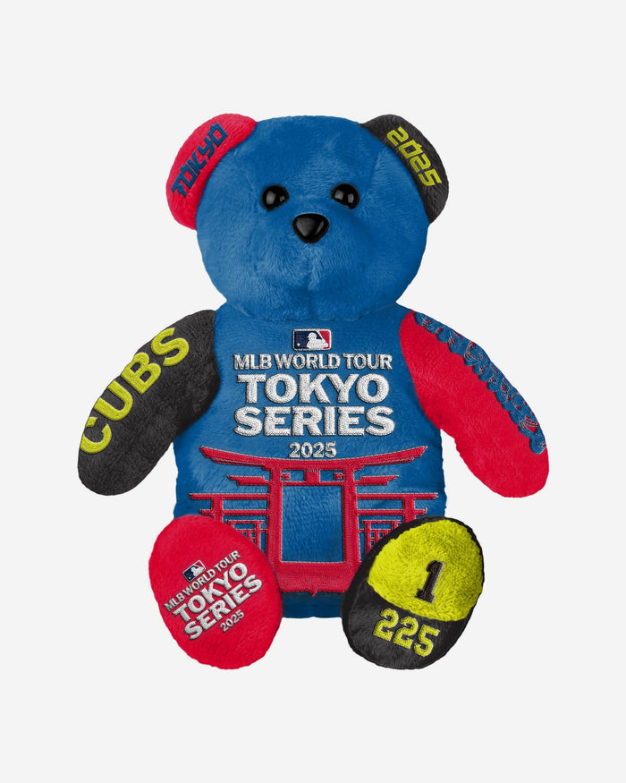 Chicago Cubs 2025 Tokyo Series Team Beans Embroidered Bear FOCO - FOCO.com