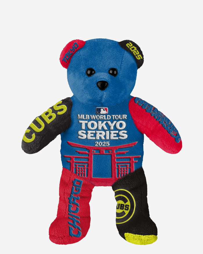 Chicago Cubs 2025 Tokyo Series Team Beans Embroidered Bear FOCO - FOCO.com