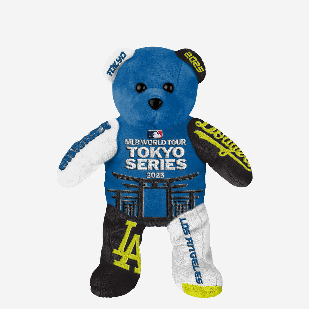 Los Angeles Dodgers 2025 Tokyo Series Team Beans Embroidered Bear FOCO - FOCO.com