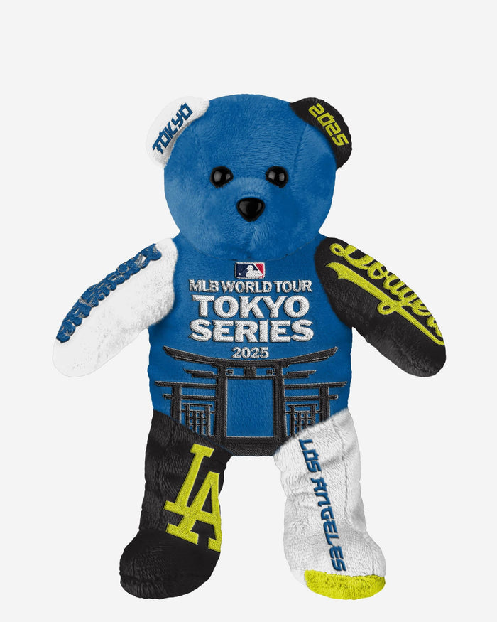 Los Angeles Dodgers 2025 Tokyo Series Team Beans Embroidered Bear FOCO - FOCO.com