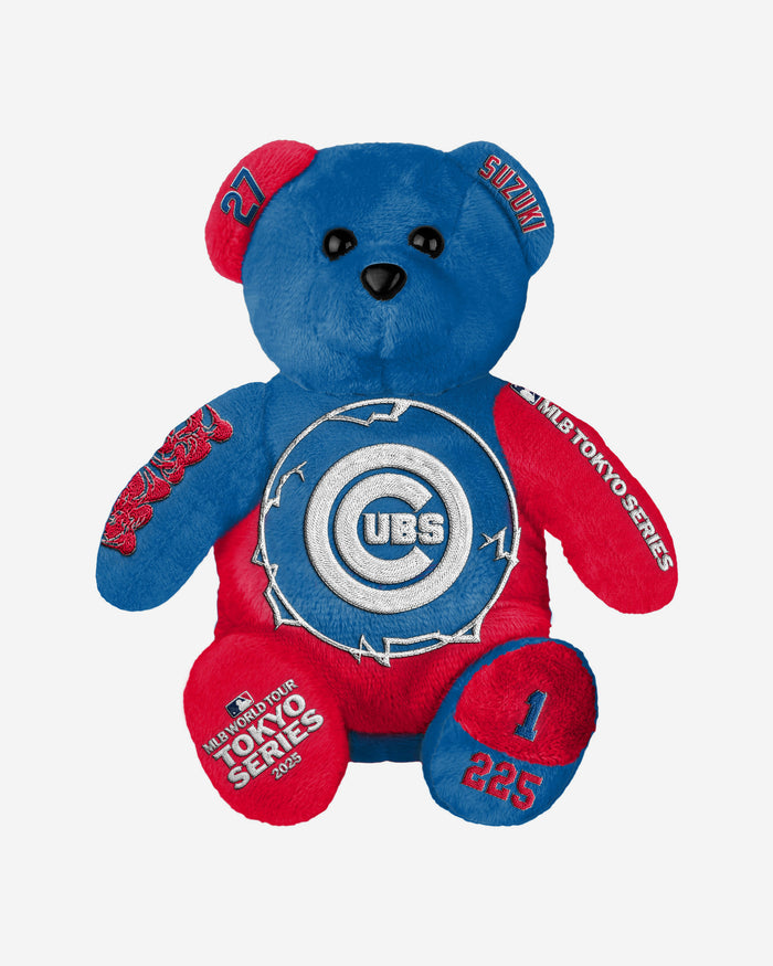 Seiya Suzuki Chicago Cubs 2025 Tokyo Series Team Beans Embroidered Player Bear FOCO - FOCO.com