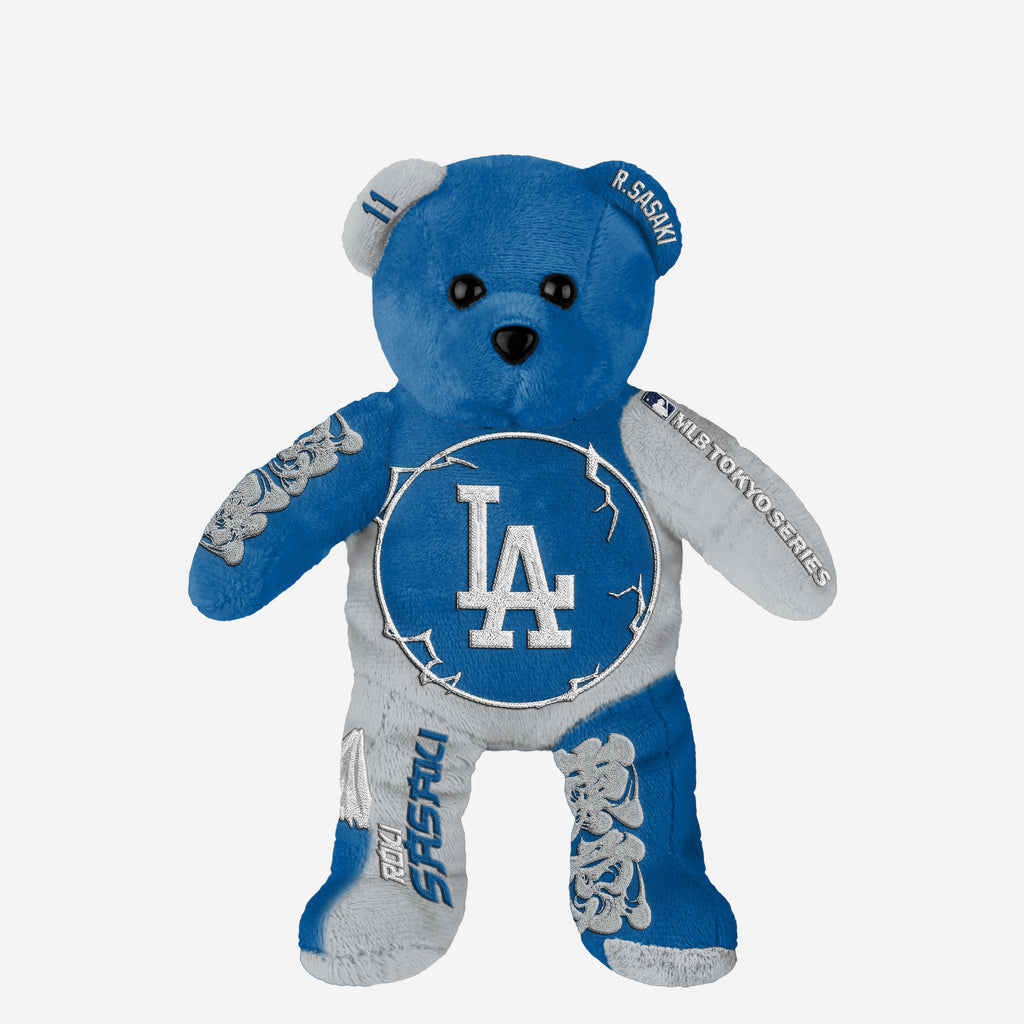 Roki Sasaki Los Angeles Dodgers 2025 Tokyo Series Team Beans Embroidered Player Bear FOCO - FOCO.com