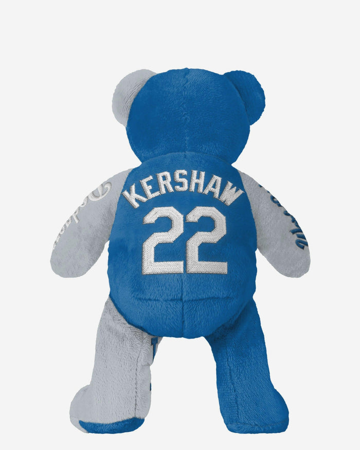 Clayton Kershaw Los Angeles Dodgers 2025 Back To Back World Series Champions Player Embroidered Bear FOCO - FOCO.com