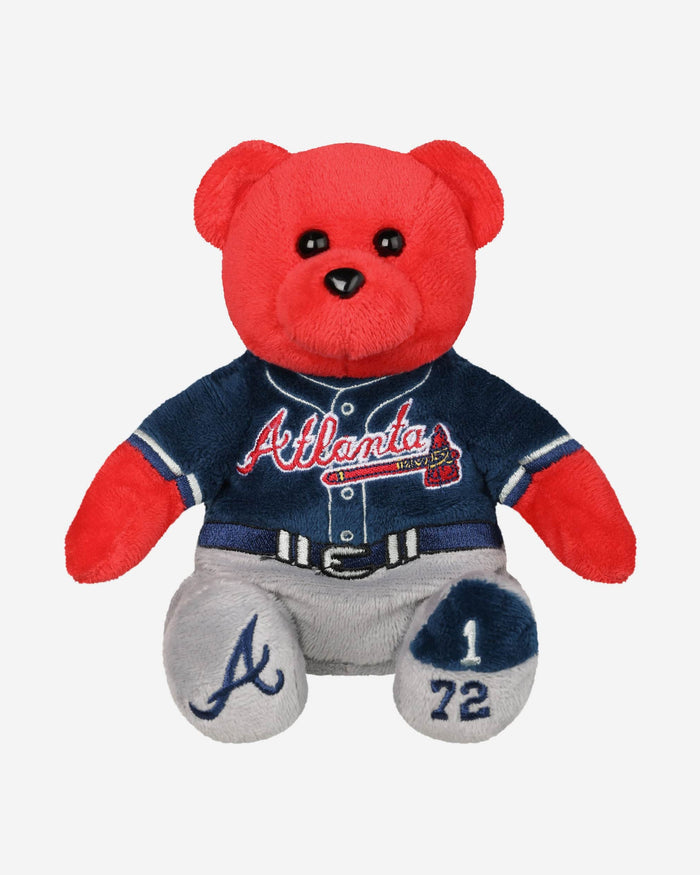 Ronald Acuna Jr Atlanta Braves Team Beans Embroidered Player Bear FOCO - FOCO.com