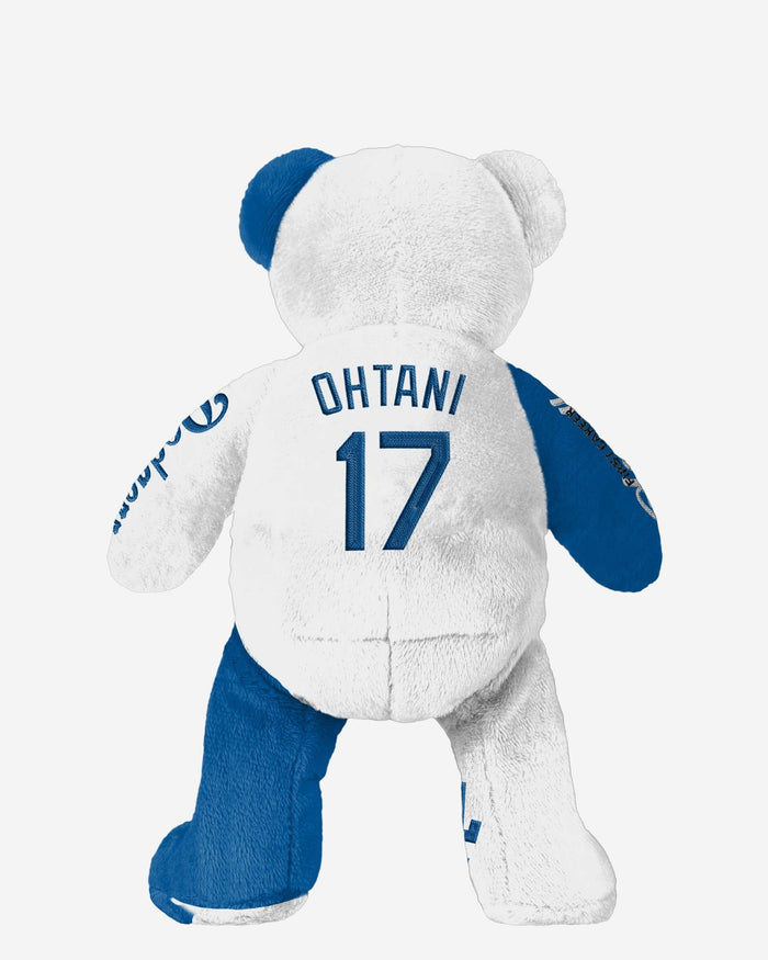 Shohei Ohtani Los Angeles Dodgers First Career Playoff Home Run Team Beans Embroidered Player Bear FOCO - FOCO.com