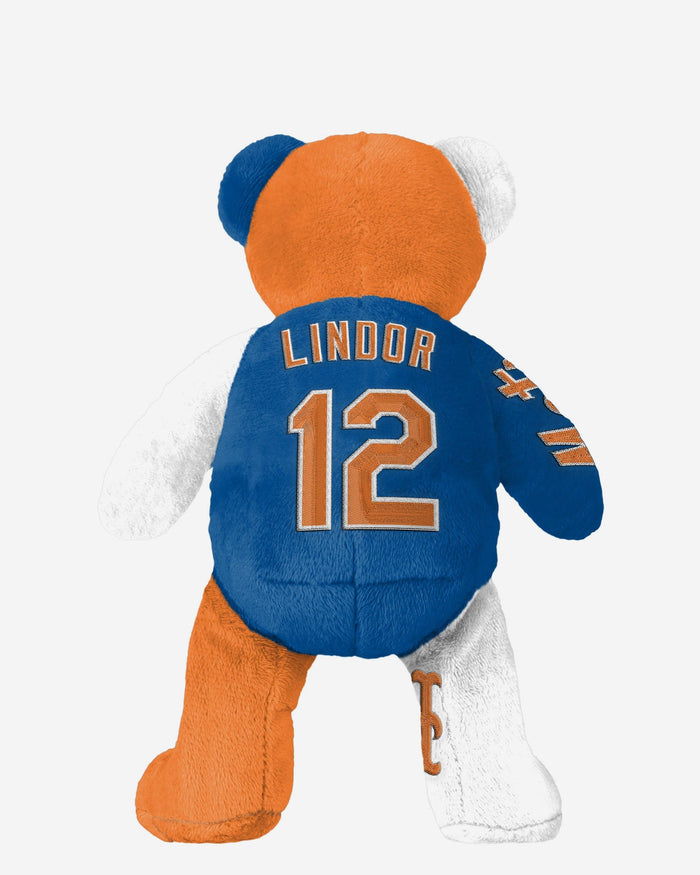 Francisco Lindor New York Mets NLDS Grand Slam Team Beans Embroidered Player Bear FOCO - FOCO.com