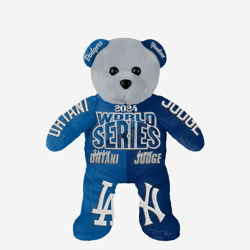 Shohei Ohtani & Aaron Judge Los Angeles Dodgers & New York Yankees World Series Dual Battle Team Beans Embroidered Bear FOCO - FOCO.com