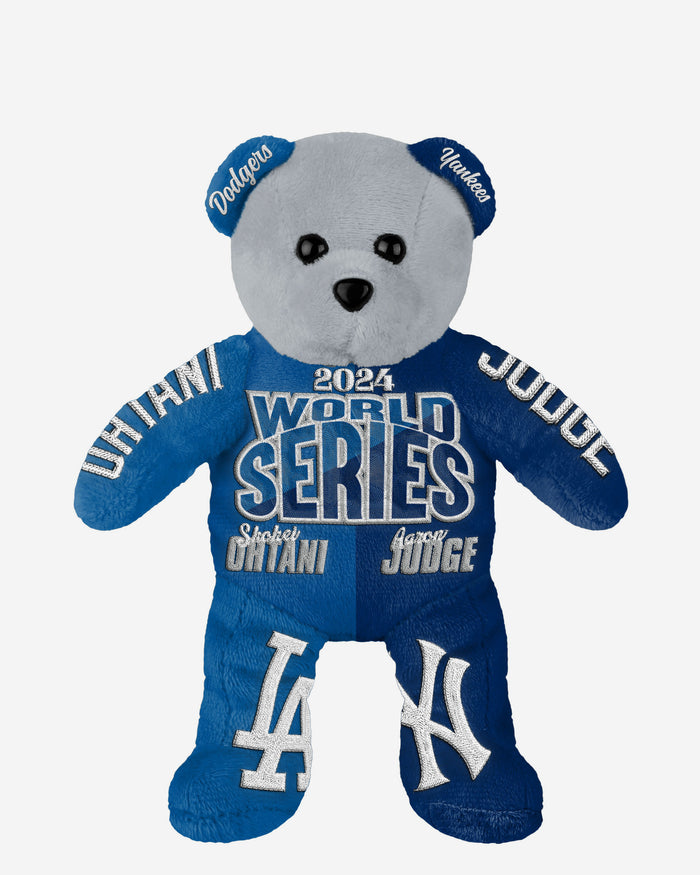 Shohei Ohtani & Aaron Judge Los Angeles Dodgers & New York Yankees World Series Dual Battle Team Beans Embroidered Bear FOCO - FOCO.com