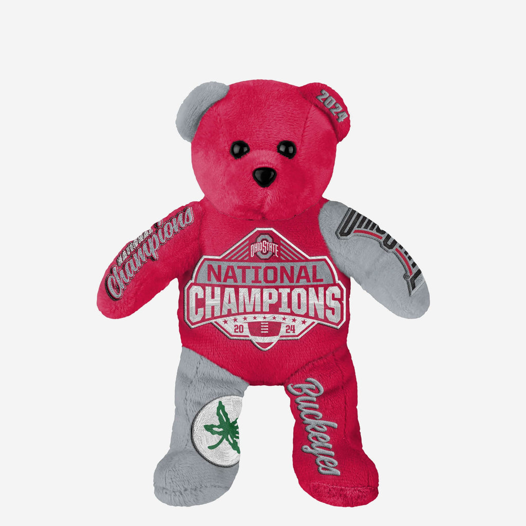 2024 Football National Champions Team Beans Embroidered Bear FOCO - FOCO.com