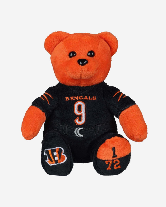 Joe Burrow Cincinnati Bengals Team Beans Embroidered Player Bear FOCO - FOCO.com