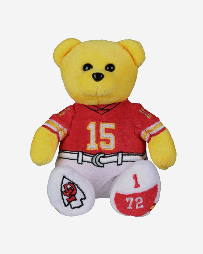 Patrick Mahomes Kansas City Chiefs Team Beans Embroidered Player Bear FOCO - FOCO.com