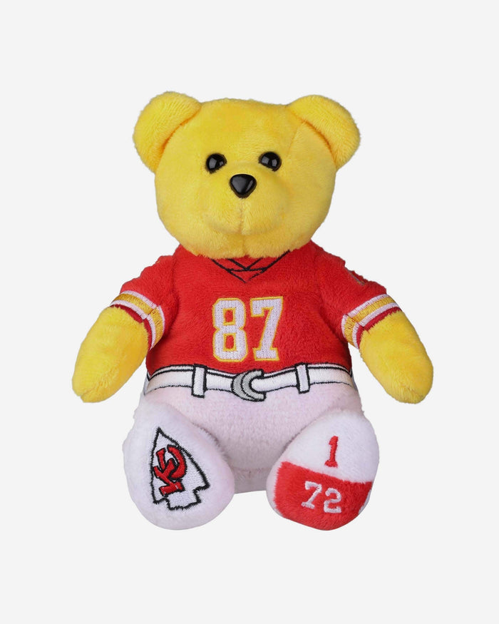 Travis Kelce Kansas City Chiefs Team Beans Embroidered Player Bear FOCO - FOCO.com