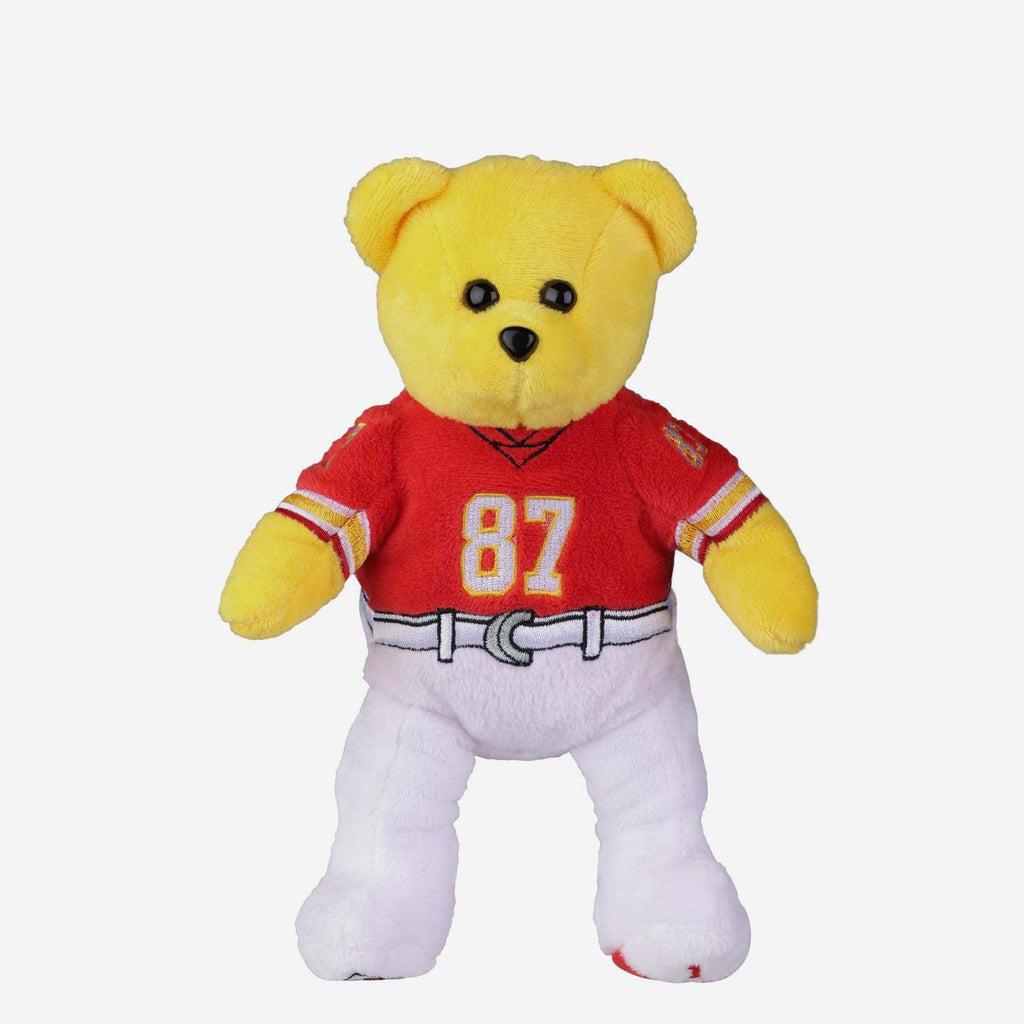 Travis Kelce Kansas City Chiefs Team Beans Embroidered Player Bear FOCO - FOCO.com