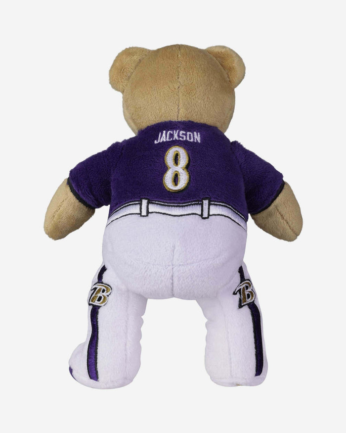 Lamar Jackson Baltimore Ravens Team Beans Embroidered Player Bear FOCO - FOCO.com