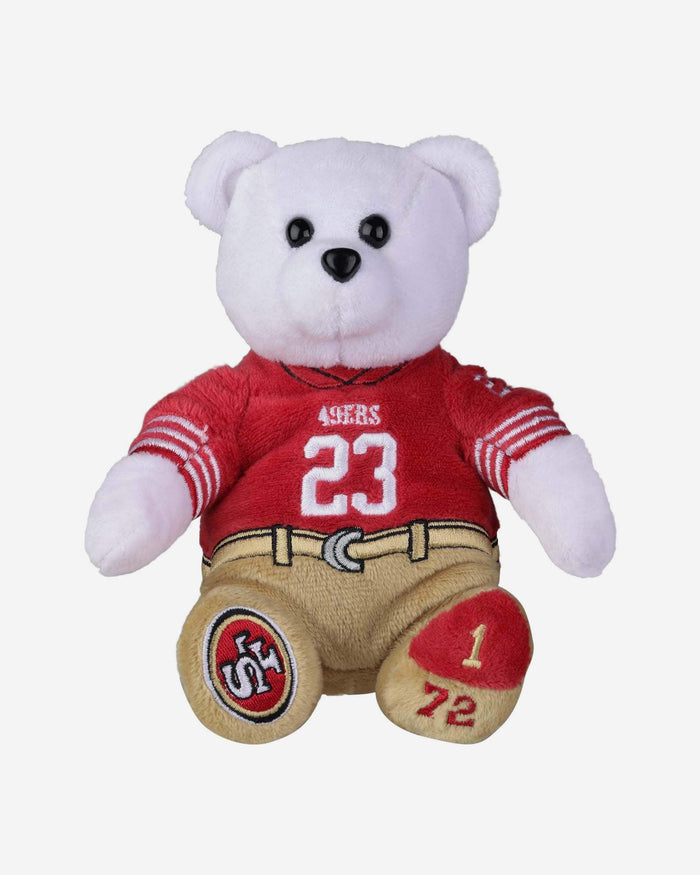 Christian McCaffrey San Francisco 49ers Team Beans Embroidered Player Bear FOCO - FOCO.com