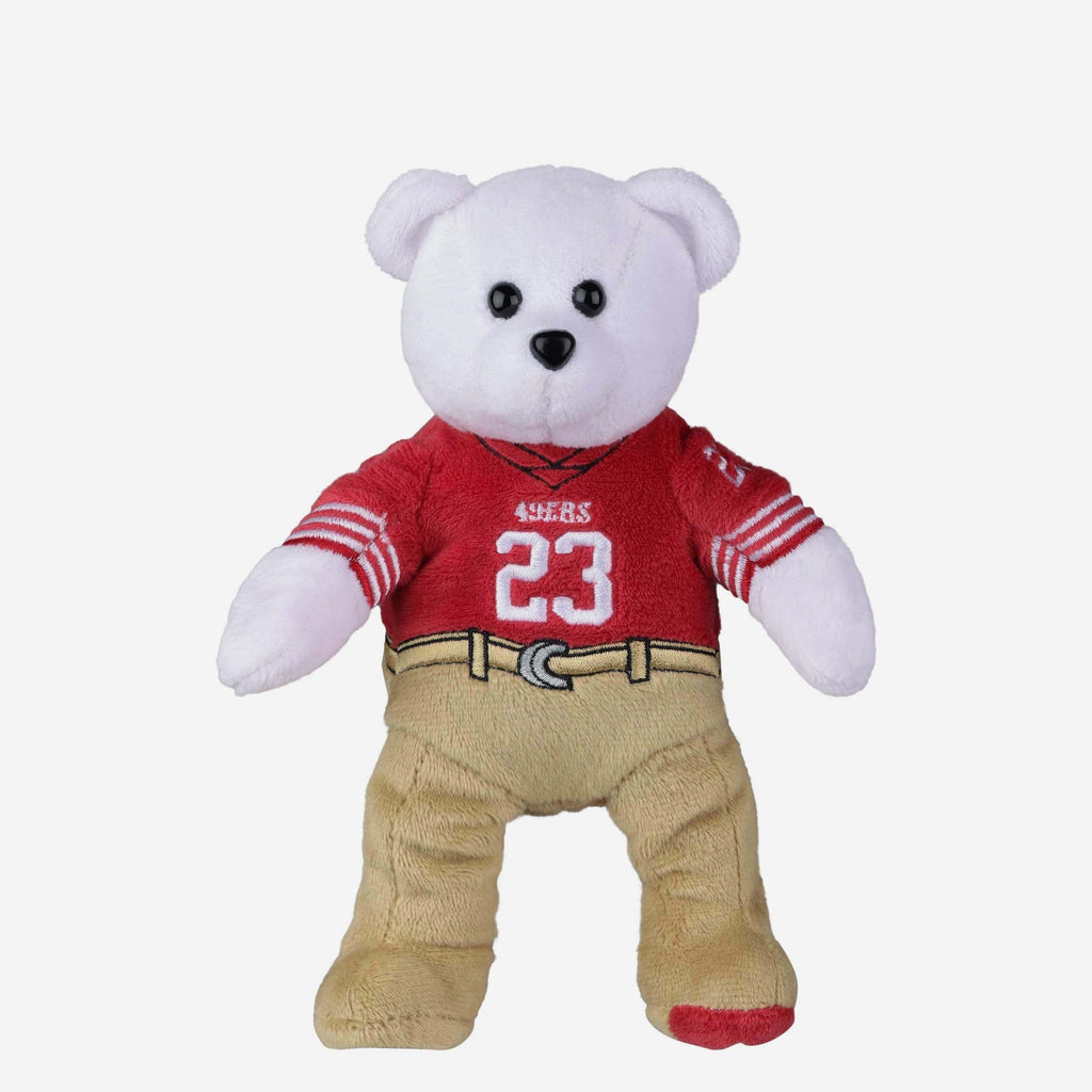 Christian McCaffrey San Francisco 49ers Team Beans Embroidered Player Bear FOCO - FOCO.com