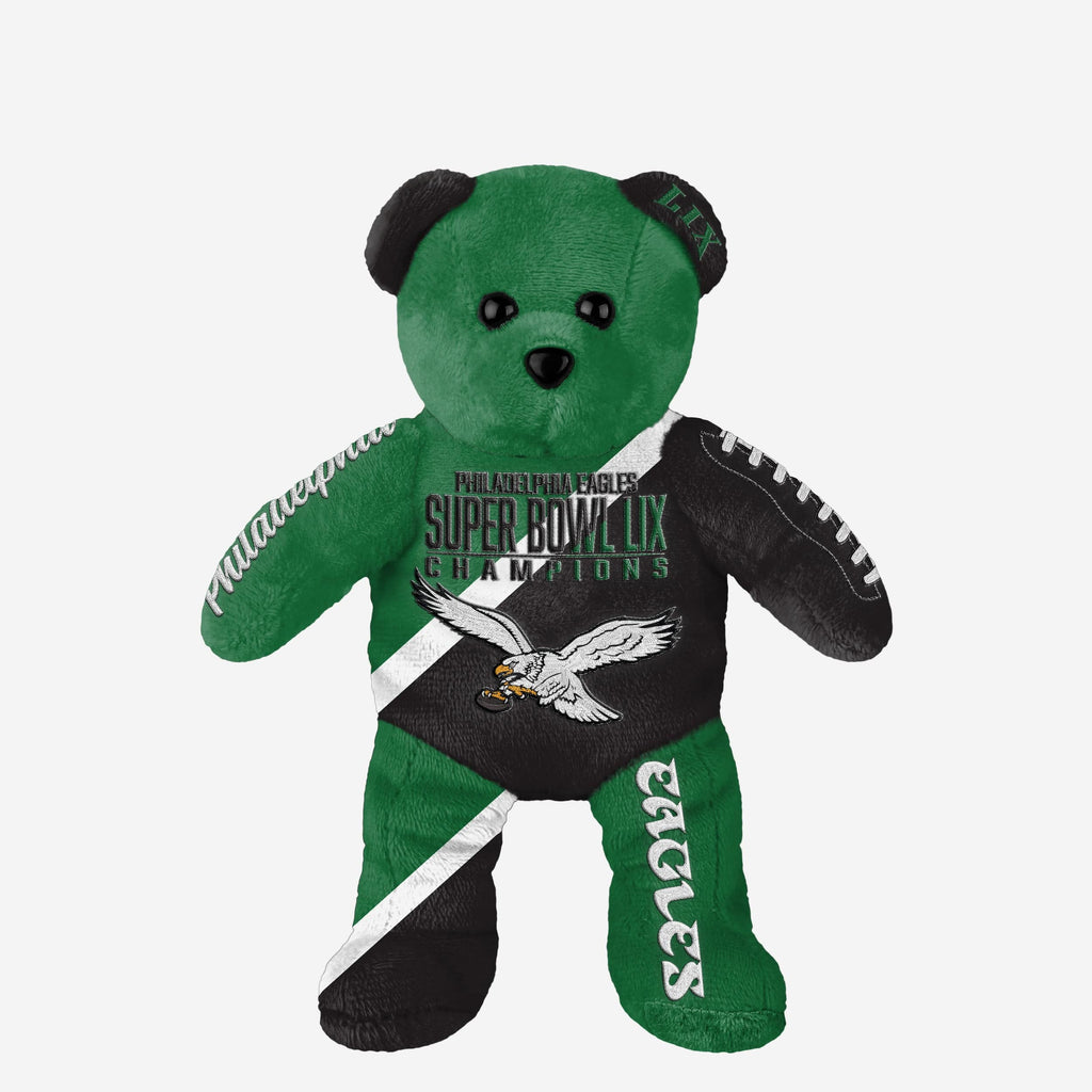 Philadelphia Eagles Super Bowl LIX Champions Kelly Green Embroidered Bear FOCO - FOCO.com