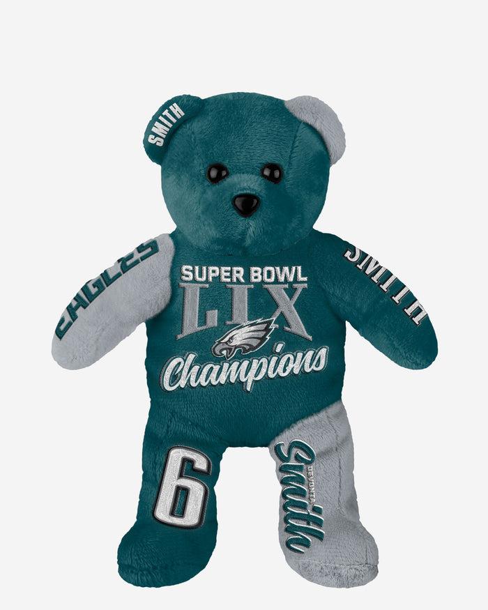 DeVonta Smith Philadelphia Eagles Super Bowl LIX Champions Team Beans Embroidered Player Bear FOCO - FOCO.com