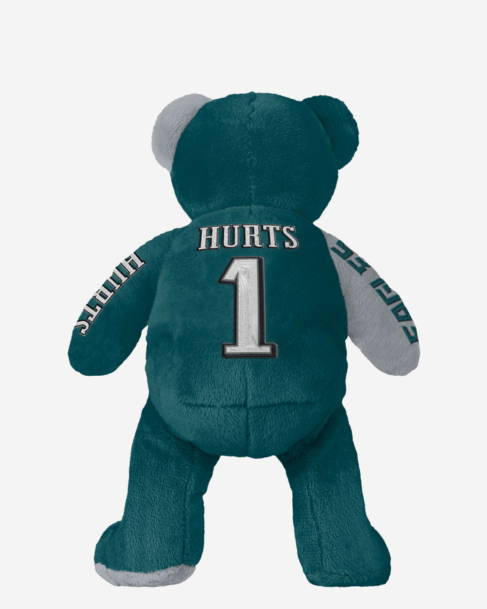 Jalen Hurts Philadelphia Eagles Super Bowl LIX Champions Team Beans Embroidered Player Bear FOCO - FOCO.com