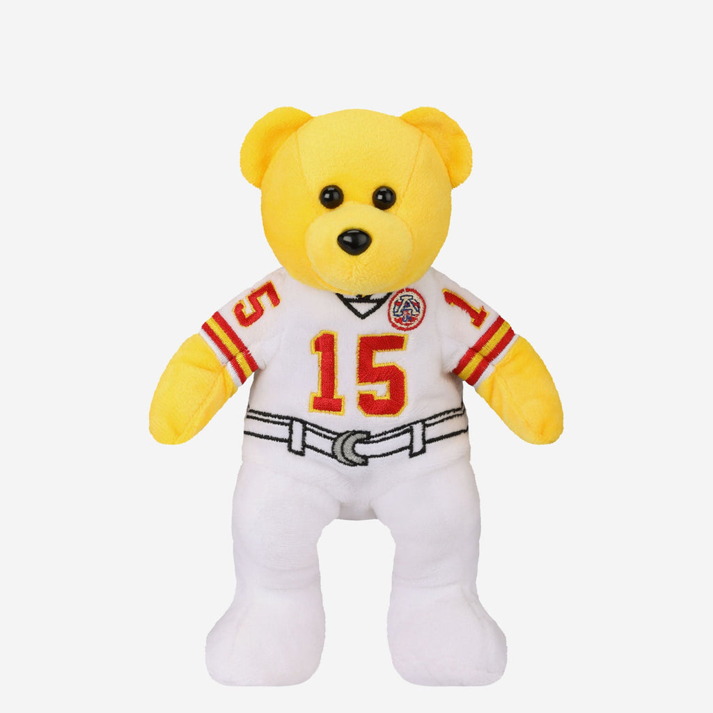 Patrick Mahomes Kansas City Chiefs Away Uniform Team Beans Embroidered Player Bear FOCO - FOCO.com