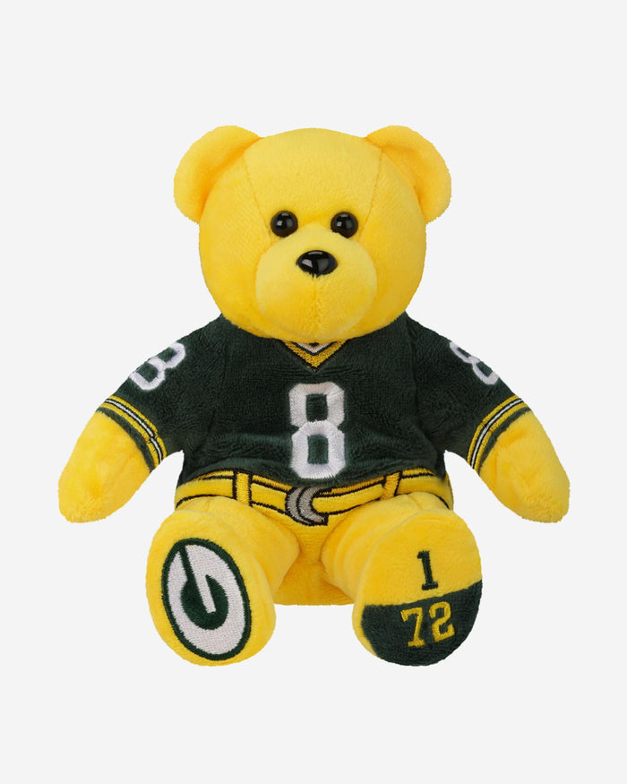 Josh Jacobs Green Bay Packers Team Beans Embroidered Player Bear FOCO - FOCO.com