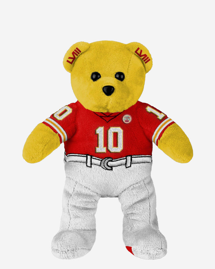 Isiah Pacheco Kansas City Chiefs Super Bowl LVIII Champions Team Beans Embroidered Player Bear FOCO - FOCO.com