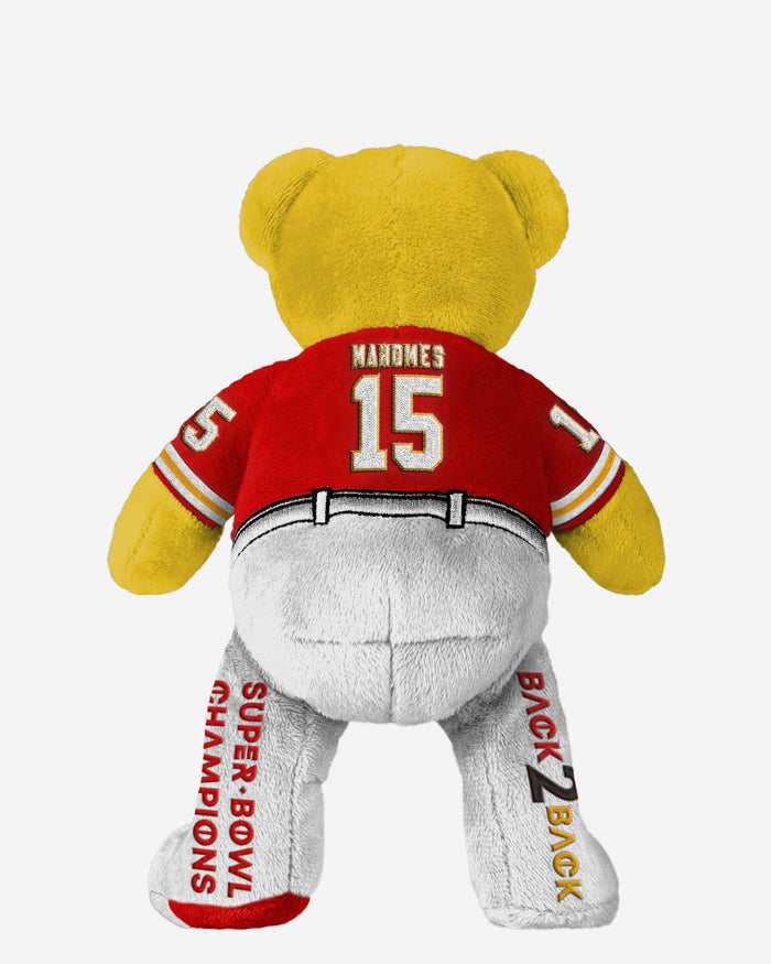 Patrick Mahomes Kansas City Chiefs Super Bowl LVIII Champions Team Beans Embroidered Player Bear FOCO - FOCO.com