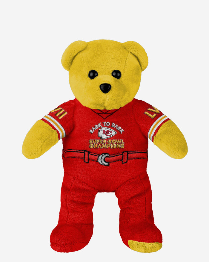 Kansas City Chiefs Super Bowl LVIII Champions Team Beans Embroidered Bear FOCO - FOCO.com