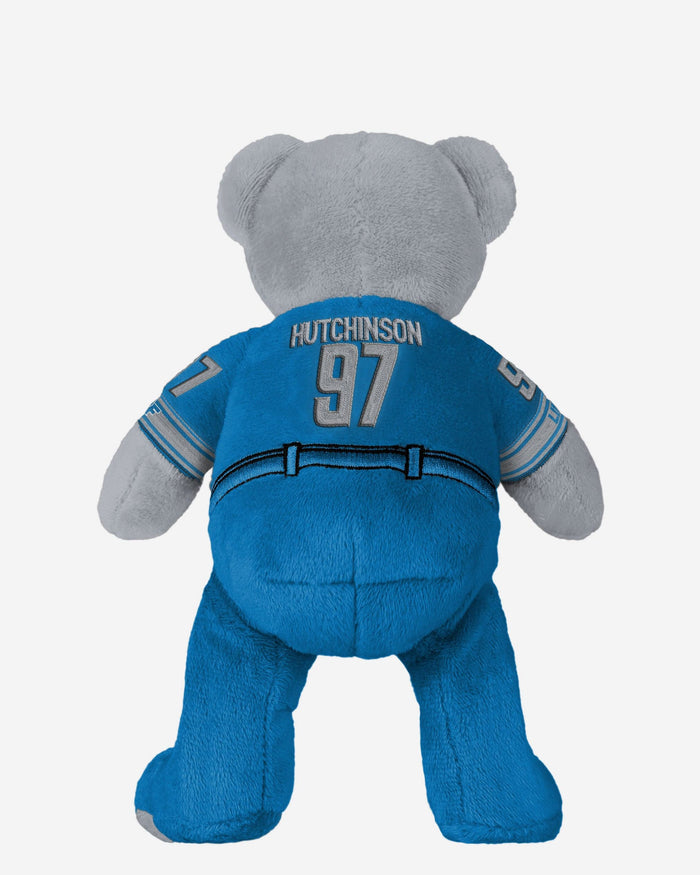 Aidan Hutchinson Detroit Lions Team Beans Embroidered Player Bear FOCO - FOCO.com