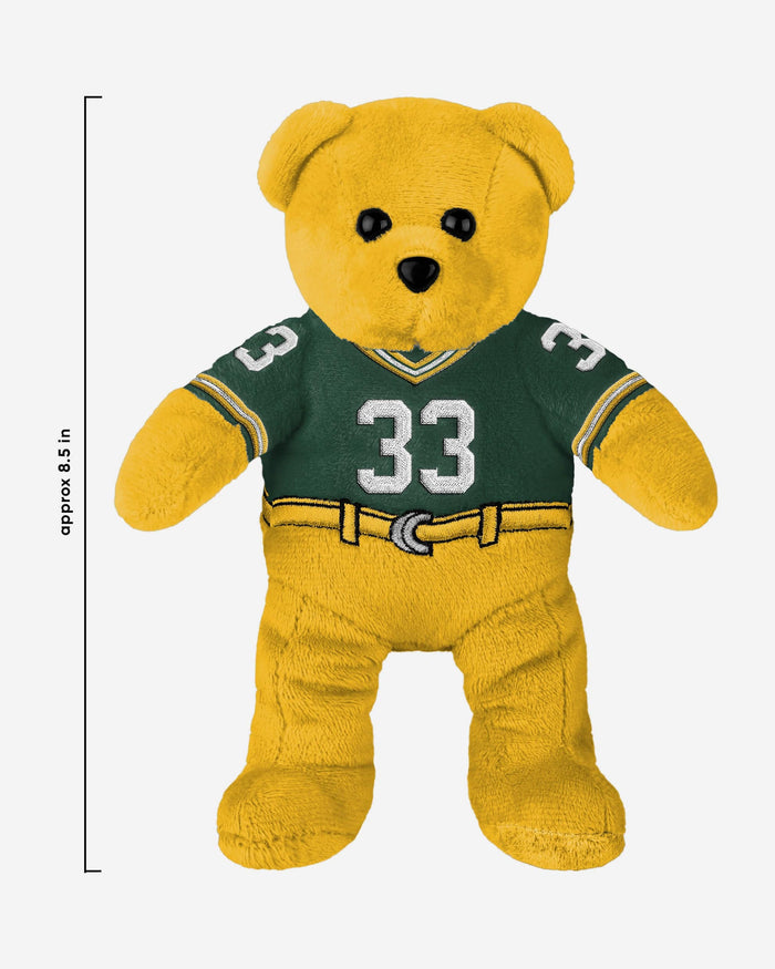 Aaron Jones Green Bay Packers Team Beans Embroidered Player Bear FOCO - FOCO.com